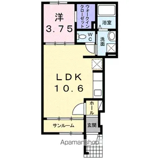 ミキハウスⅡB【105号室】の間取り