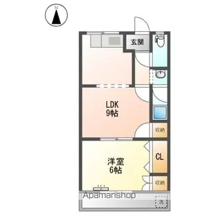 フラワーポリス咲【2階】の間取り