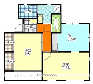 オリエントハイツ【201号室】の間取り