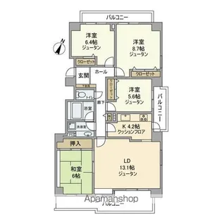 住友アビック21メイフルウイング・ウエスト【7階】の間取り