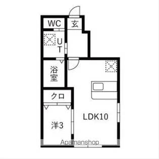 ほのむA棟【101号室】の間取り