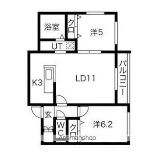モンツァL714【2階】の間取り