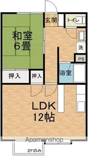 ハイツパーシモン【202号室】の間取り