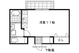 K・H御所前【3階】の間取り