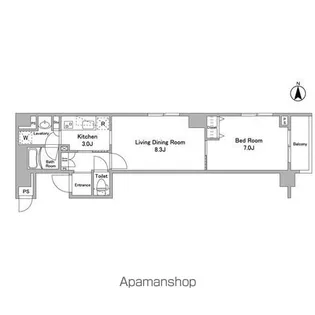 BPRレジデンス西早稲田【12階】の間取り