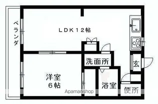 ローズハイツ【1階】の間取り