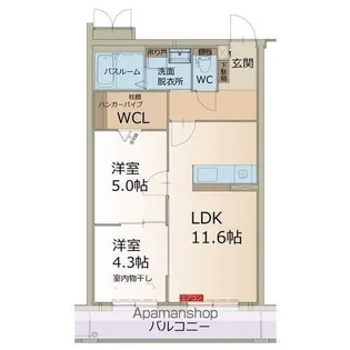 リーフ本郷 Α【3階】の間取り