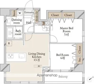 SPコート尾久ノース【10階】の間取り