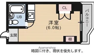 パークサイド中村【301号室】の間取り