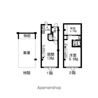 ワコーハイツ1【1階】の間取り