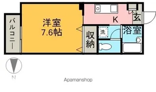 フォブールM【204号室】の間取り
