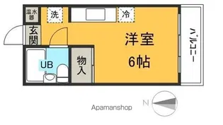 ルピナス親和【405号室】の間取り