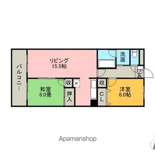 ロックベアーヒルズⅠ【2階】の間取り
