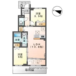 ベルスーズ【1階】の間取り