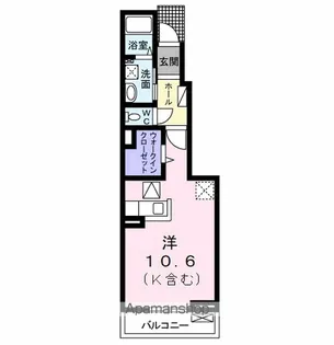 クーネル東松戸【1階】の間取り