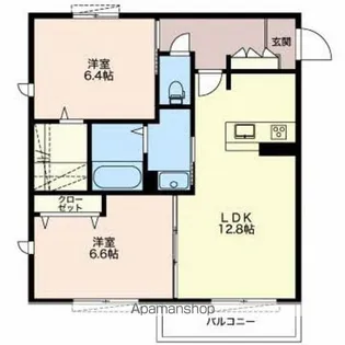 フローラテラスⅡ【2階】の間取り