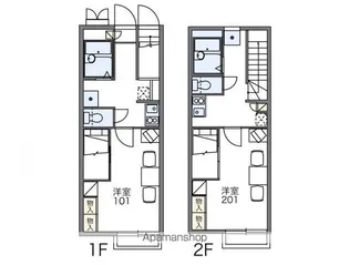 レオパレスボヌール【1階】の間取り