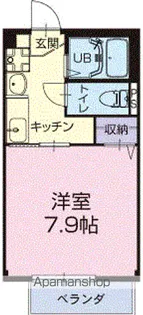 アザリア長山【208号室】の間取り