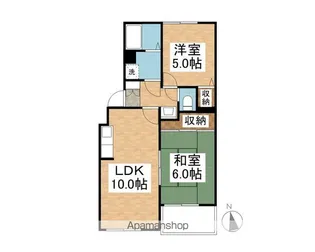 東光マンション弐番館【203号室】の間取り