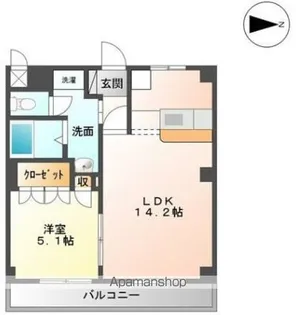 セレーヌ泉【1階】の間取り