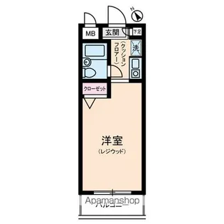 菱和パレス世田谷千歳台【1階】の間取り