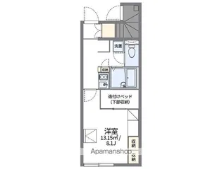 レオパレスNEW伊部【102号室】の間取り