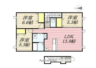 スターテラスA【201号室】の間取り