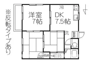 ヌーベル青江【202号室】の間取り