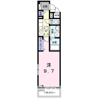 アリエッタ福室M【1階】の間取り