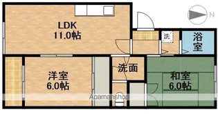 上島キャステール【2階】の間取り