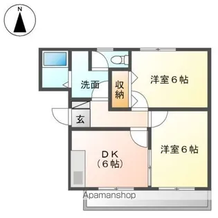 プチ・ボヌール【1階】の間取り