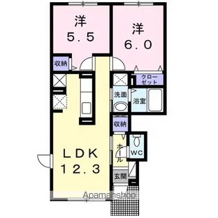 E.FIELDAVALⅡ【1階】の間取り