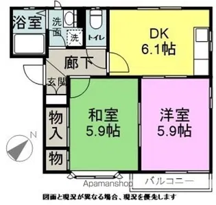 ベルデュール【2階】の間取り