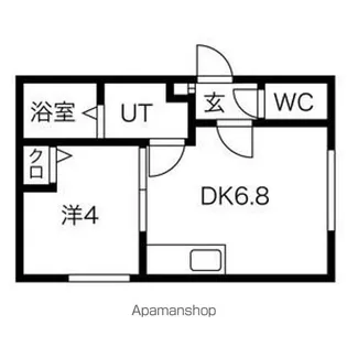 リリーベル琴似【3階】の間取り