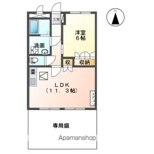 AND YOU【105号室】の間取り