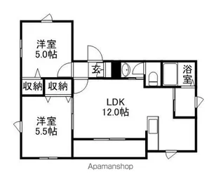 レストパークⅠ【2階】の間取り