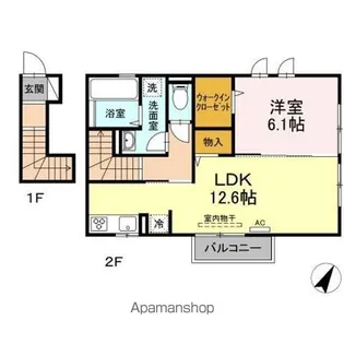 エントピア立花【2階】の間取り
