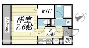 ガーデンテラス・クー【203号室】の間取り