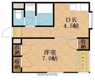 ハイツエナジー【1階】の間取り
