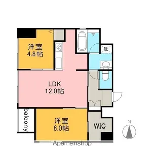 AZMOND【5階】の間取り