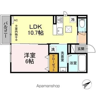 DーROOMみたけII【1階】の間取り