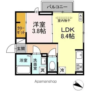ロイヤルステージ西持田町A棟【2階】の間取り