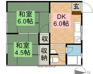 メゾンあずさ【2-C号室】の間取り