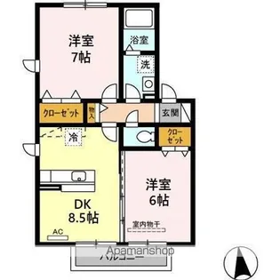 ディアコート【2階】の間取り