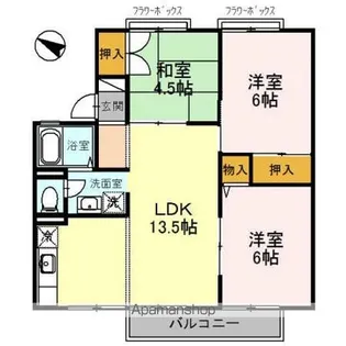 ハイツミヅホ A棟【2階】の間取り