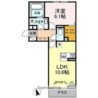 エターナル武田【1階】の間取り
