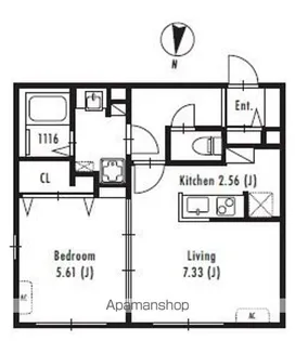 東京都中野区弥生町2丁目【マンション】の間取り