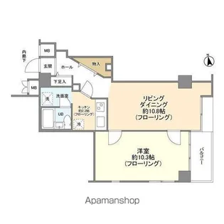 マージュ市谷柳町【14階】の間取り
