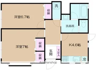メゾンシーマ【1階】の間取り