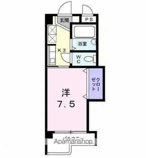アビタシオン柳町【2階】の間取り